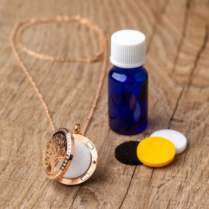 Collier à parfumer Silvaé au motif floral - Innobiz - Rougier et Plé