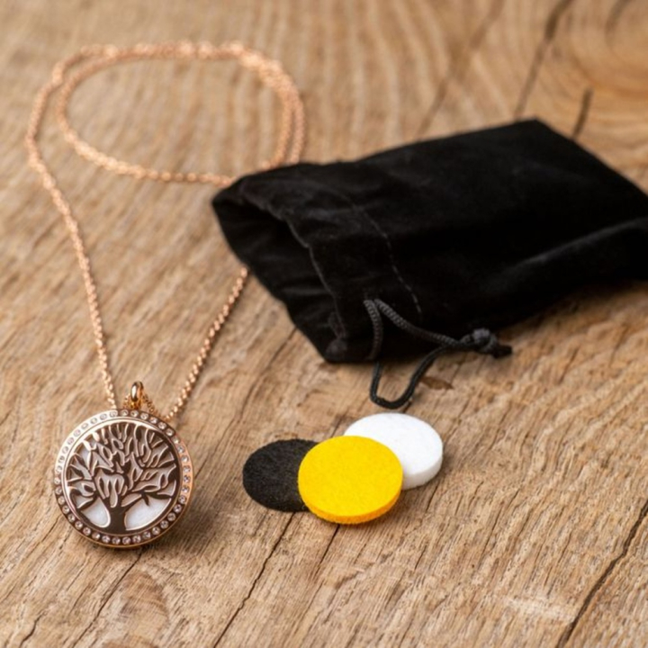 Collier à parfumer Silvaé au motif floral - Innobiz - Rougier et Plé