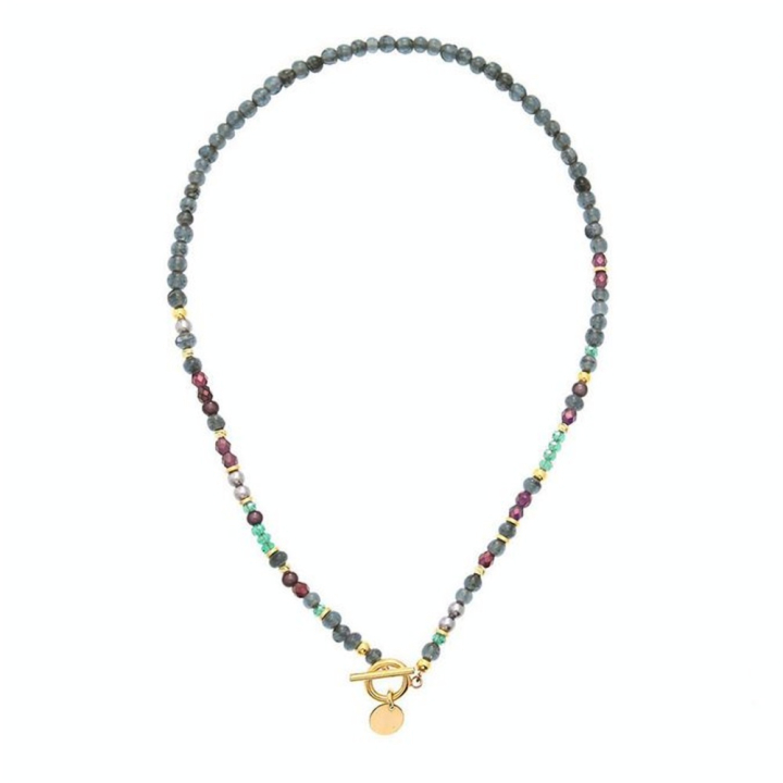 Kit bijou Collier Marieta vert - la cabane à perles - Rougier et Plé