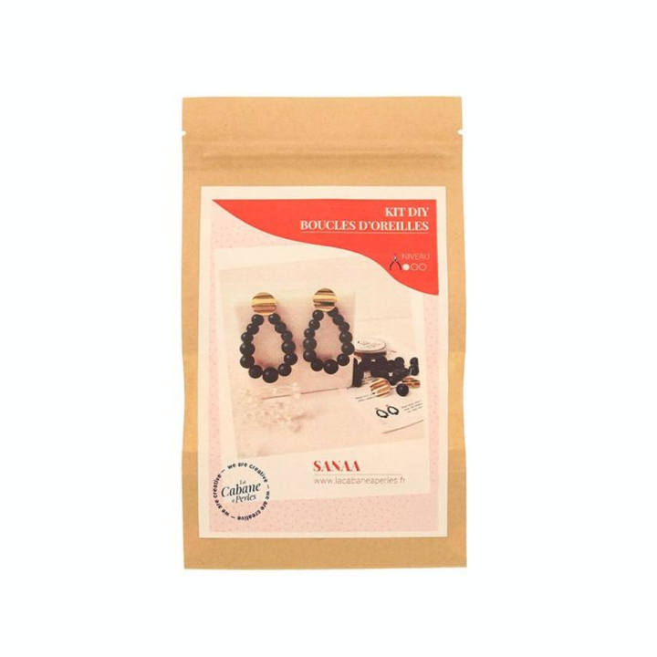Kit bijou Boucles d'oreilles Sanaa - la cabane à perles - Rougier et Plé