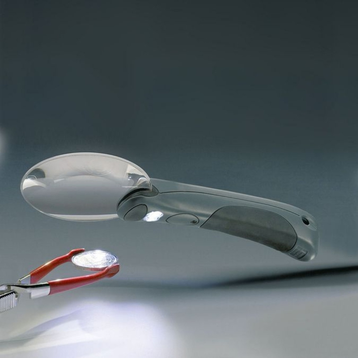 Loupe lumineuse LED CHOPARZ Light, grossissement x 2,5, Ø 75 - Leuchtturm Collection - Rougier et Plé