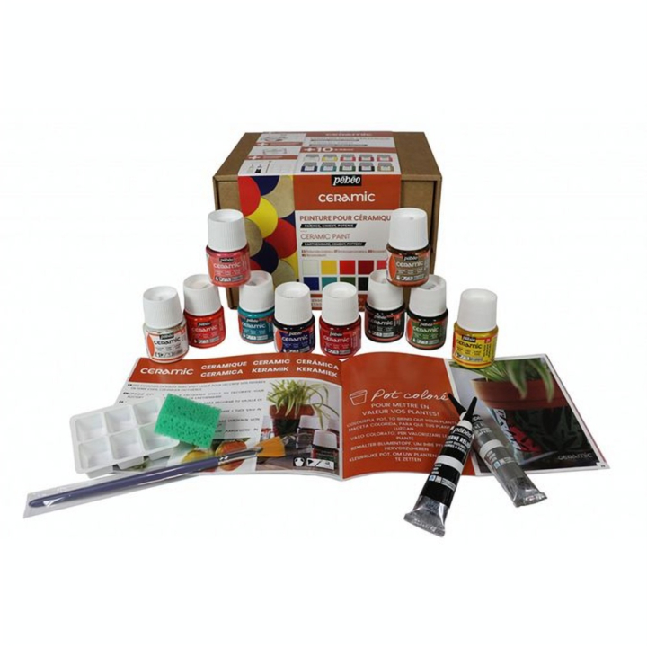 Peinture Ceramic set Collection 10 x 45 ml - Pébéo - Rougier et Plé