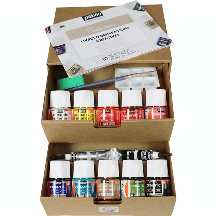 Peinture Ceramic set Collection 10 x 45 ml - Pébéo - Rougier et Plé
