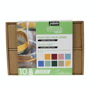 Peinture Vitrea 160 set Collection n°2 10 x 45 ml - Pébéo - Rougier et Plé