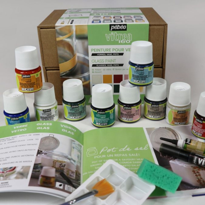 Peinture Vitrea 160 set Collection n°2 10 x 45 ml - Pébéo - Rougier et Plé