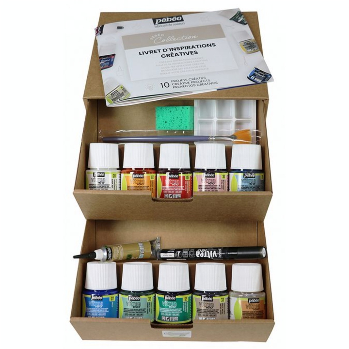 Peinture Vitrea 160 set Collection n°2 10 x 45 ml - Pébéo - Rougier et Plé