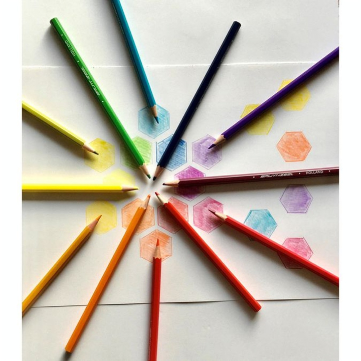 Crayon de couleur Boîte métal Tortue 45 pièces - Bruynzeel - Rougier et Plé