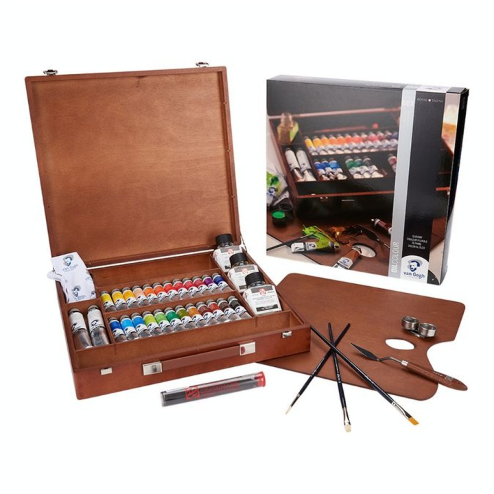 Peinture à l'huile Van Gogh Coffret Expert 24 x 20ml + 2 x 60 ml + accessoires - Van Gogh - Rougier et Plé