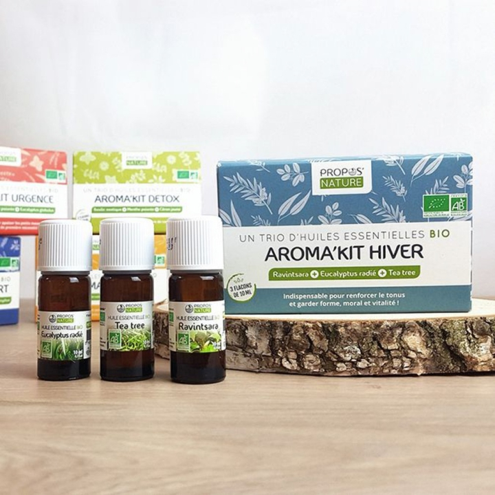 Aroma’Kit Hiver 3 Huiles essentielles Bio - Joli'Essence - Rougier et Plé