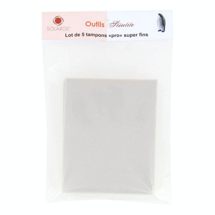 Tampon abrasif fin 5 pcs - Solargil - Rougier et Plé