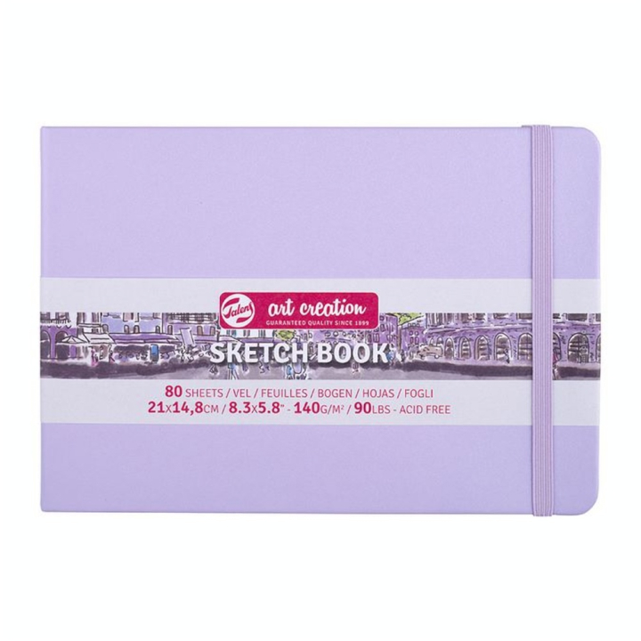 Carnet de croquis Violet pastel 140 g/m² 80 feuilles - Talens Art Creation - Rougier et Plé