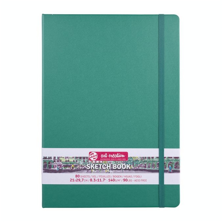 Carnet de croquis Vert forêt 140 g/m² 80 feuilles - Talens Art Creation - Rougier et Plé