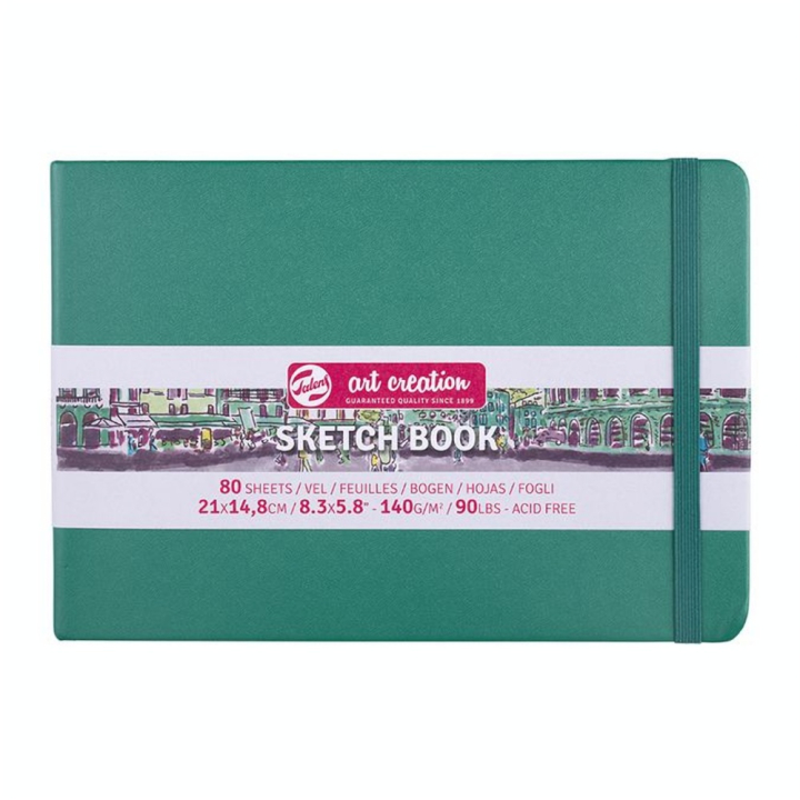 Carnet de croquis Vert forêt 140 g/m² 80 feuilles - Talens Art Creation - Rougier et Plé