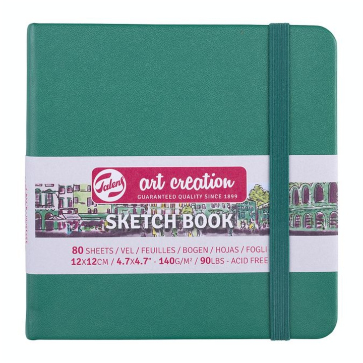 Carnet de croquis Vert forêt 140 g/m² 80 feuilles - Talens Art Creation - Rougier et Plé