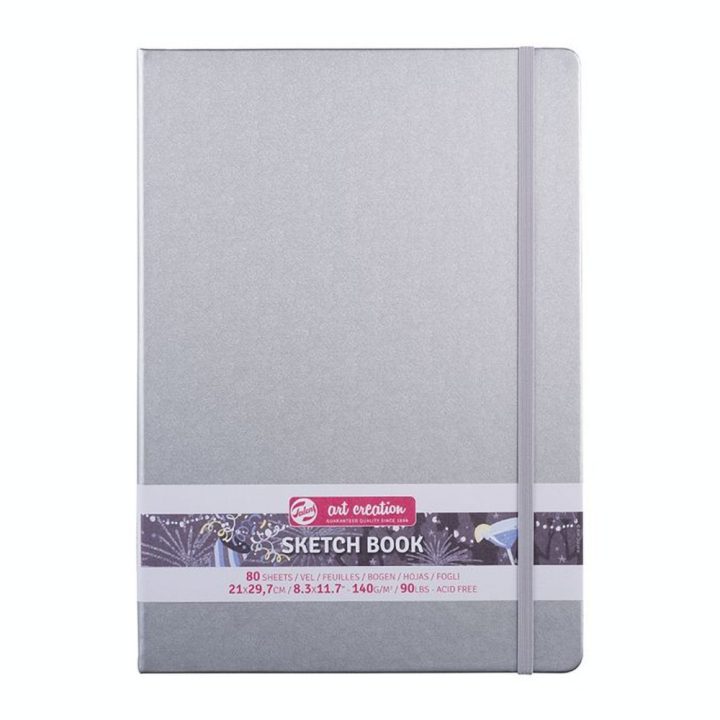 Carnet de croquis Argent 140 g/m² 80 feuilles - Talens Art Creation - Rougier et Plé