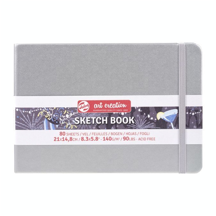 Carnet de croquis Argent 140 g/m² 80 feuilles - Talens Art Creation - Rougier et Plé