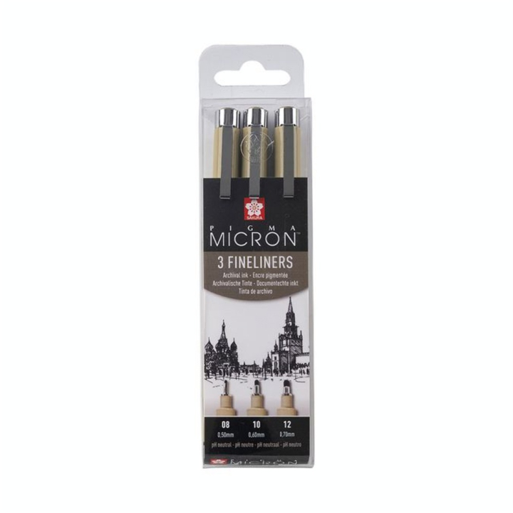 Feutre Pigma Micron Assortiment Large 3 pcs - Sakura - Rougier et Plé