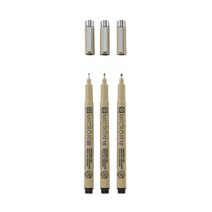 Feutre Pigma Micron Assortiment Large 3 pcs - Sakura - Rougier et Plé