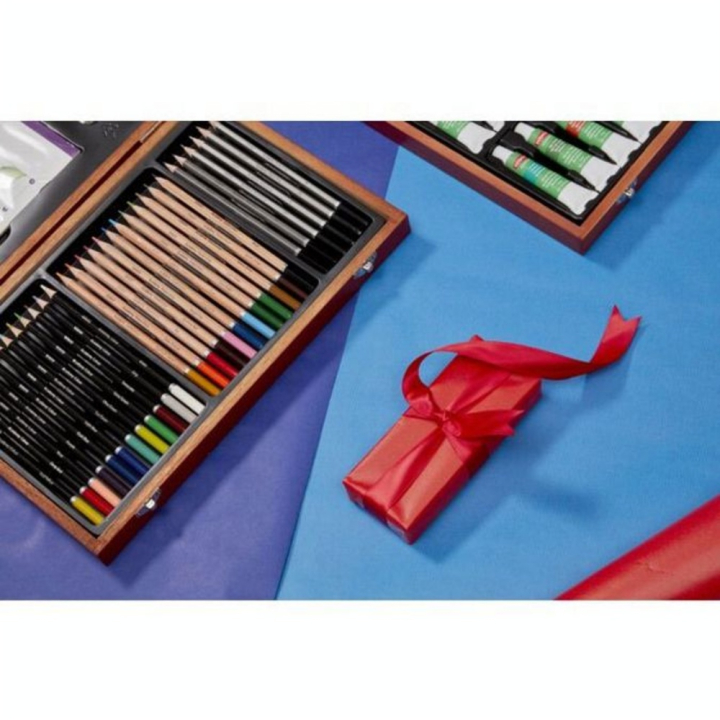 Crayon de couleur Academy Coffret bois 30 pcs - Derwent - Rougier et Plé