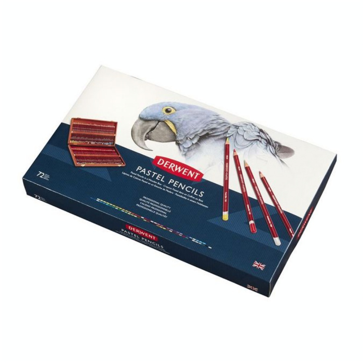Crayon pastel Coffret bois 72 pcs - Derwent - Rougier et Plé