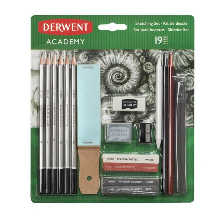 Set de dessin Academy 19 pcs - Derwent - Rougier et Plé