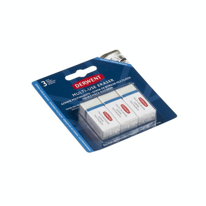 Gomme tout usage Set 3 pcs - Derwent - Rougier et Plé
