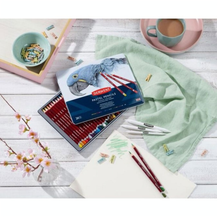 Crayon pastel Boîte métal 12 pcs Portrait - Derwent - Rougier et Plé