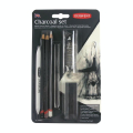 Crayon fusain Charcoal 10 pcs - Derwent - Rougier et Plé