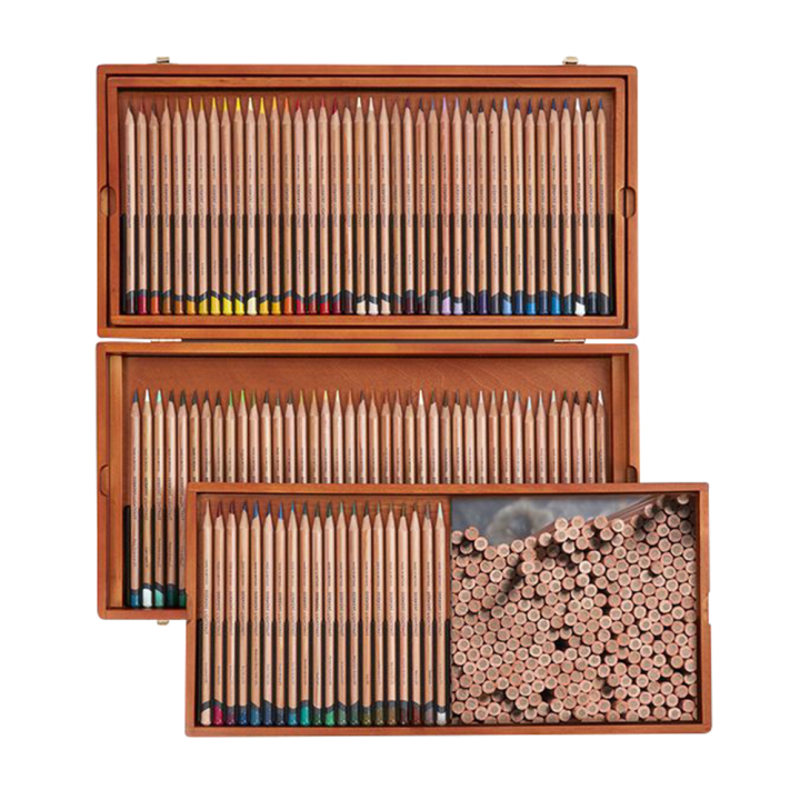 Crayon de couleur Lightfast Coffret bois 100 pcs - Derwent - Rougier et Plé