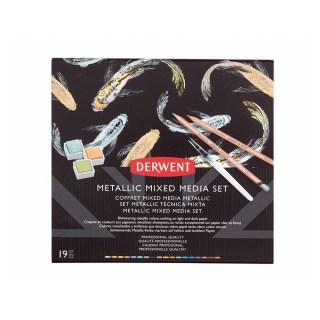 Techniques mixtes Metallic 18 pcs - Derwent - Rougier et Plé