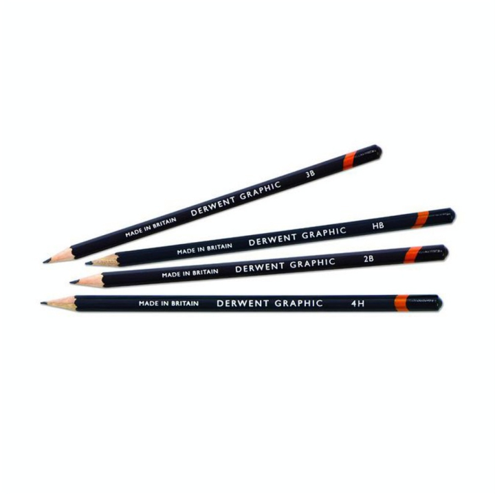 Crayon graphite Graphic Boîte métal 24 pcs - Derwent - Rougier et Plé