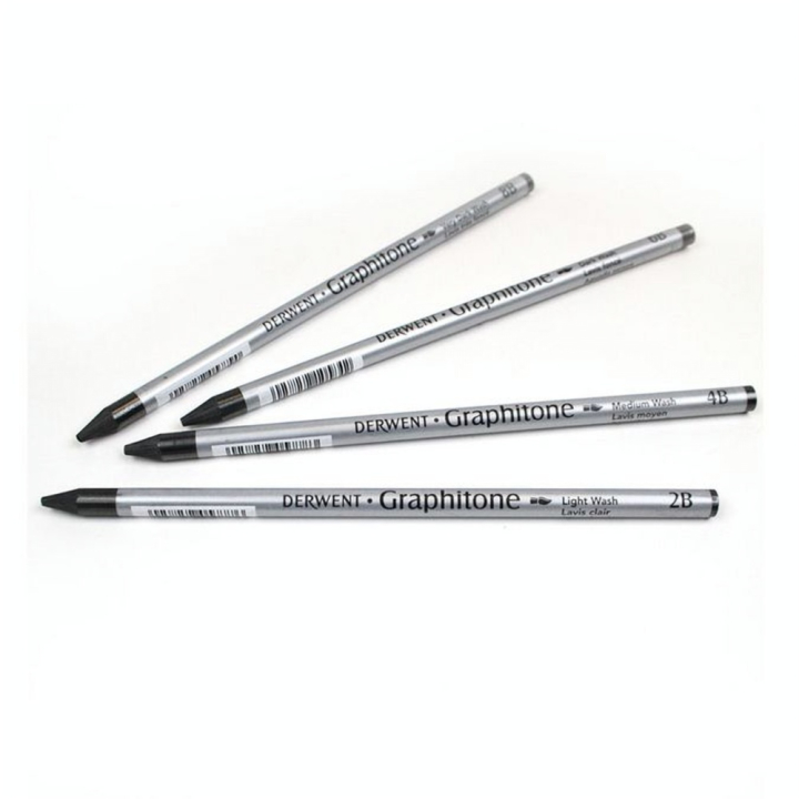 Mine de plomb aquarellable Graphitone Set 4 pcs - Derwent - Rougier et Plé