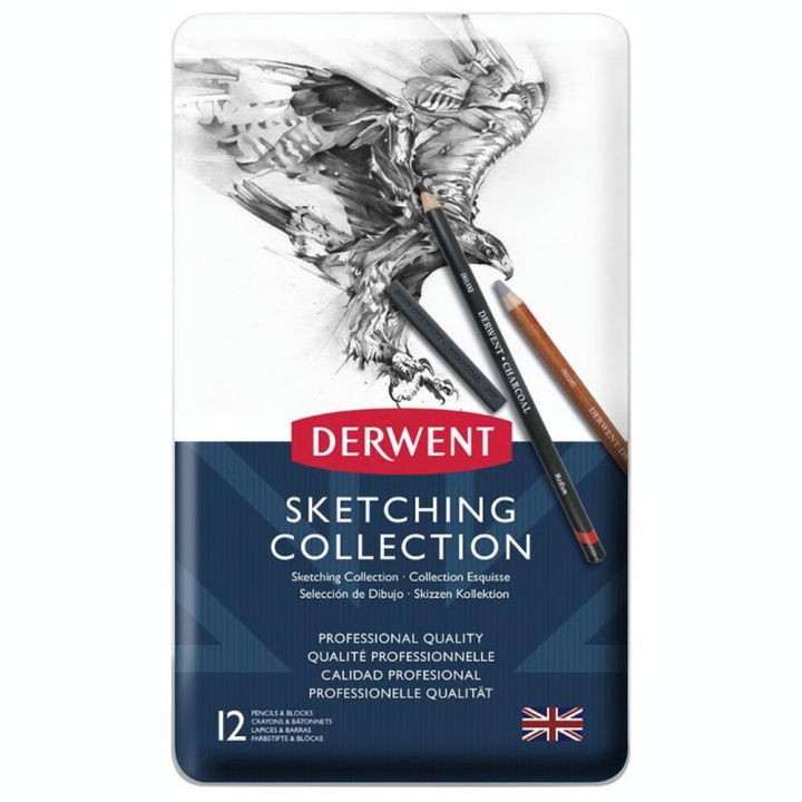 Coffret esquisse Sketching 12 pcs - Derwent - Rougier et Plé