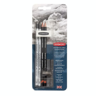 Crayon Graphitone + Graphic + accessoires 8 pcs - Derwent - Rougier et Plé