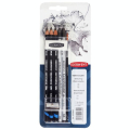 Crayon aquarellable Sketching + Graphitone + accessoires 8 pcs - Derwent - Rougier et Plé