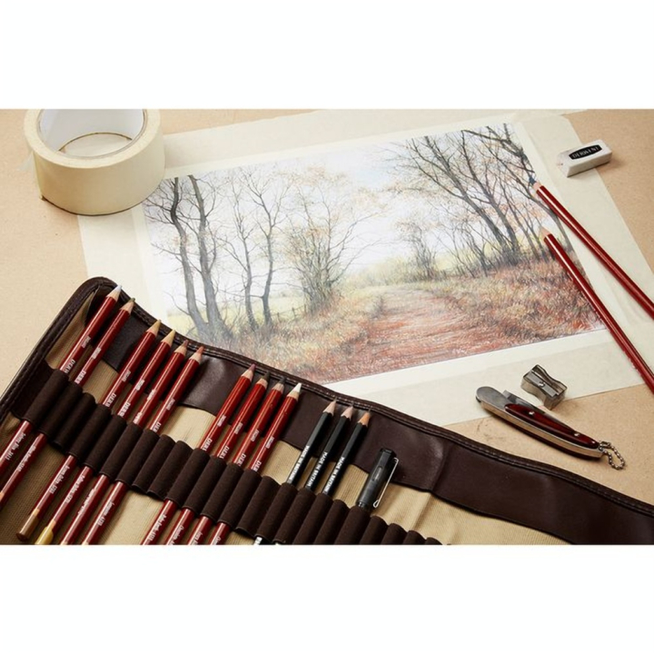 Crayon de couleur Drawing Boîte métal 12 pcs - Derwent - Rougier et Plé