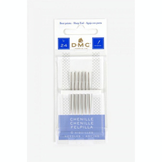 Aiguilles Chenilles T.24 - 6 pcs - DMC - Rougier et Plé