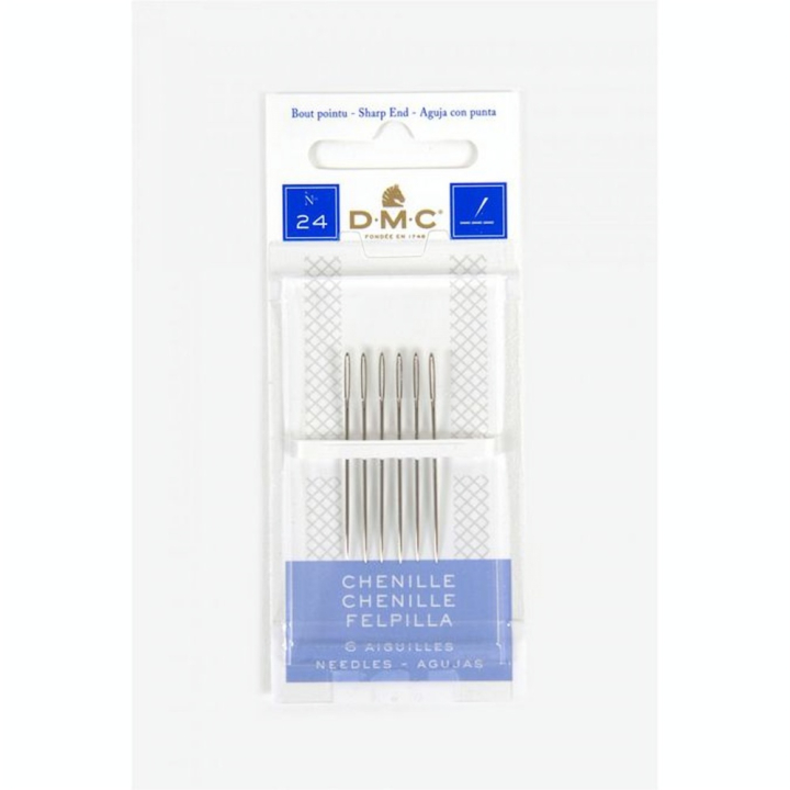 Aiguilles Chenilles T.24 - 6 pcs - DMC - Rougier et Plé