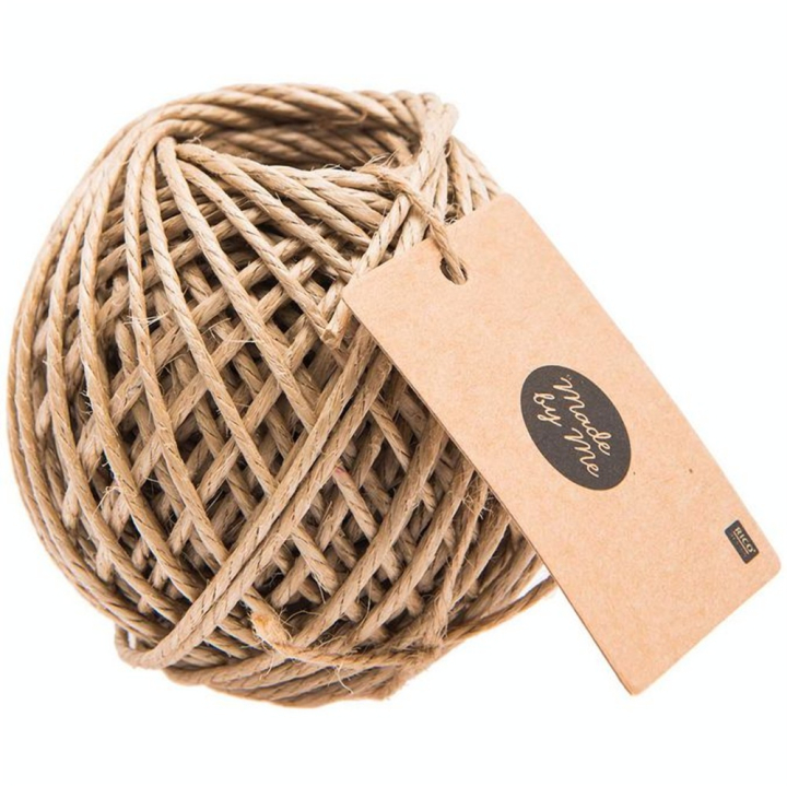 Ficelle en jute enduite Ø 3 mm 25 m Naturelle - Rico Design - Rougier et Plé