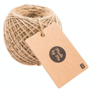 Ficelle en jute Ø 1 mm 50 m Naturelle - Rico Design - Rougier et Plé
