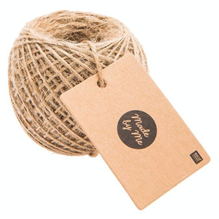 Ficelle en jute Ø 1 mm 50 m Naturelle - Rico Design - Rougier et Plé