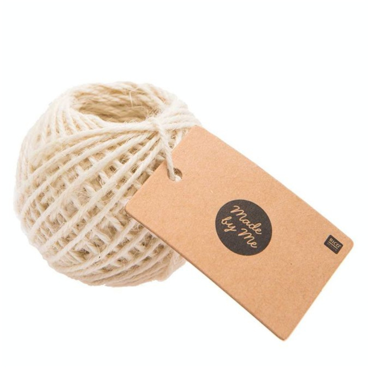 Ficelle en jute Ø 3 mm 25 m Crème - Rico Design - Rougier et Plé