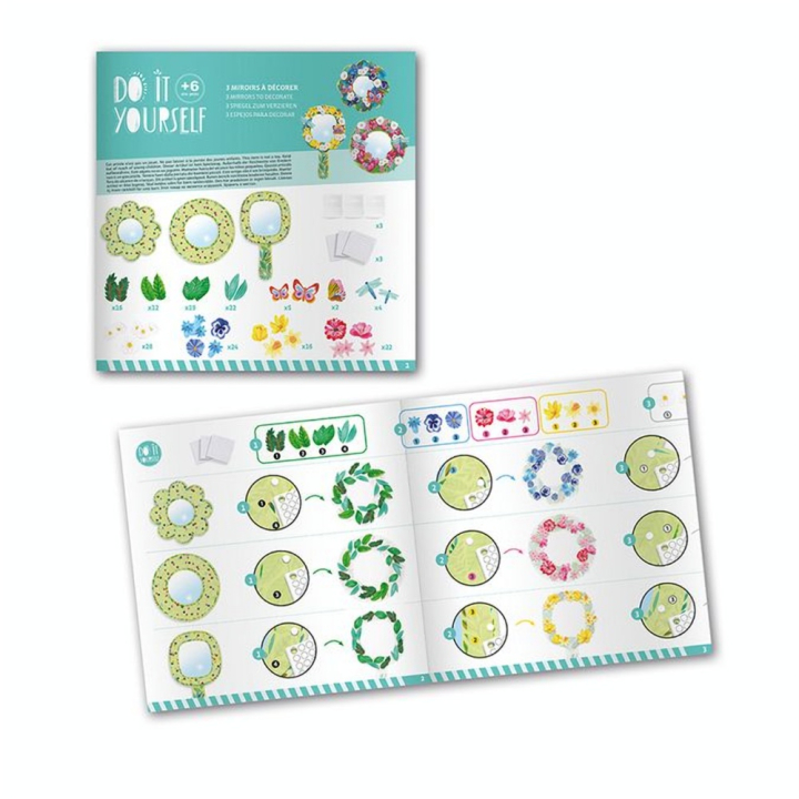 Mosaïques & Stickers DIY Douceur Florale - Djeco - Rougier et Plé