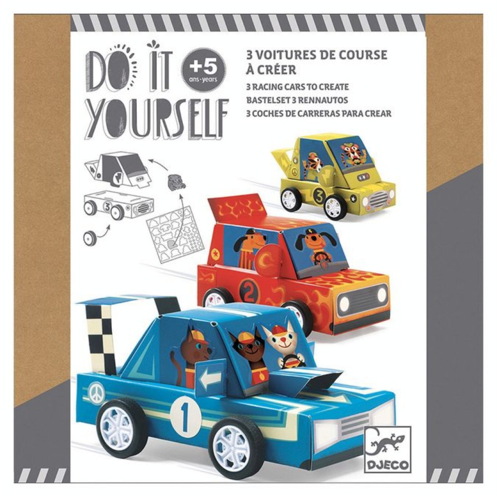 DIY À créer Voitures de course Grand prix - Djeco - Rougier et Plé