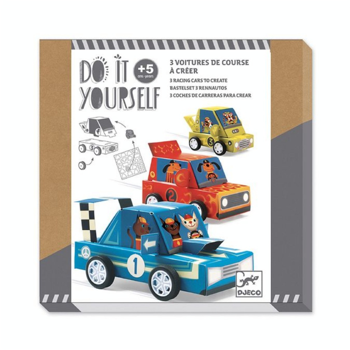 DIY À créer Voitures de course Grand prix - Djeco - Rougier et Plé