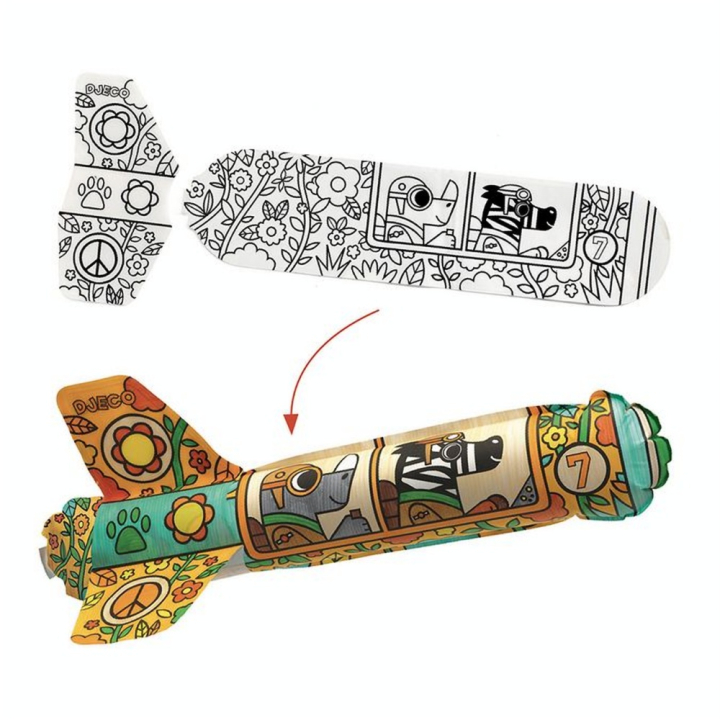 DIY À colorier Avions dans le ciel - Djeco - Rougier et Plé