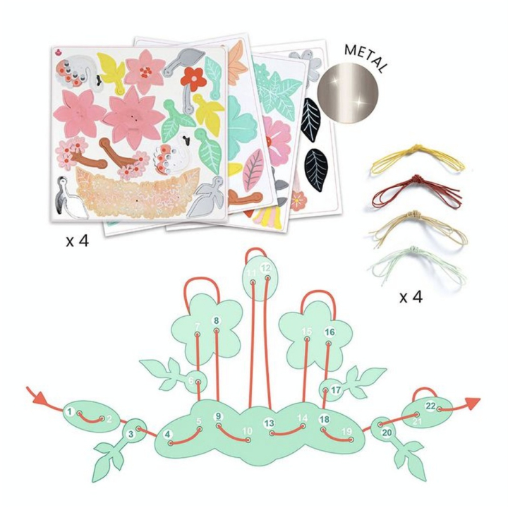 DIY À créer 4 Parures de bijoux Gaité colorée - Djeco - Rougier et Plé