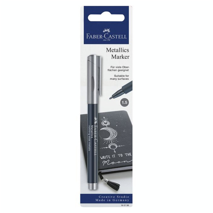 Marqueur Metallics 1.5 mm Argent - Faber-Castell - Rougier et Plé