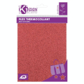 Tissu thermocollant pailleté 15 x 20 cm Rouge - Ki Sign - Rougier et Plé