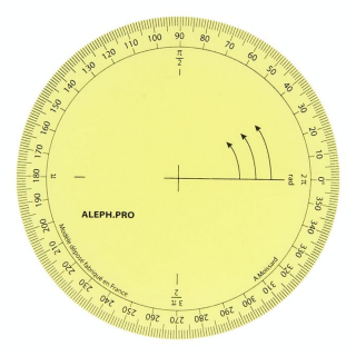 Rapporteur de géométrie souple jaune 110 mm - Wonday - Rougier et Plé